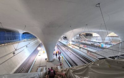 Baustellenführung im neuen Bahnhof Stuttgart 21